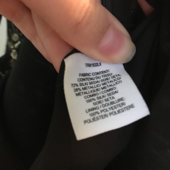 10 Crosby Derek Lam Black/Metallic Gold Silk Asymmetrical Ruffle Mini Dress - Picture 9 of 9